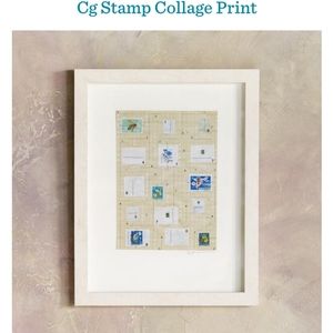 𝅺NWT Sundance CG Stamp Collage Print